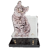 Plaque Funéraire en Plexiglass Chat tigré (21x31cm)