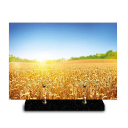 Plaque funéraire rectangle Nature champ de blé (29x21cm)