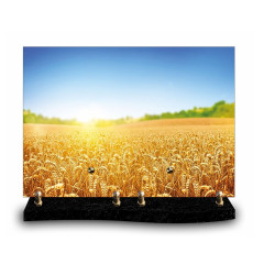Plaque funéraire rectangle Nature champ de blé (34x24cm)
