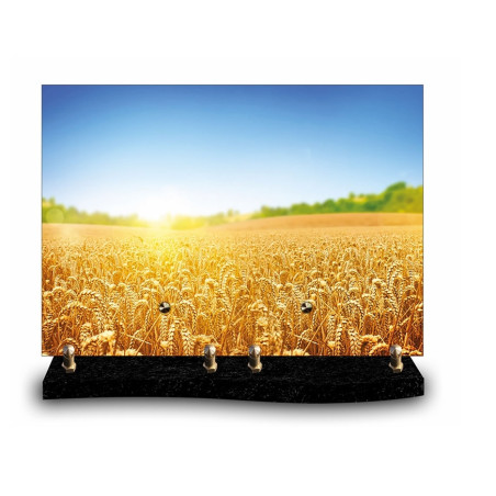 Plaque funéraire rectangle Nature champ de blé (34x24cm)