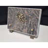 Plaque funéraire en granit Himalaya (18x12 cm)